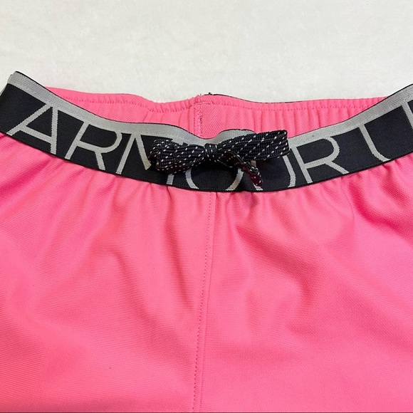 Under Armour Pink and Black Athletic Shorts Girls Size Medium - Picture 4 of 8